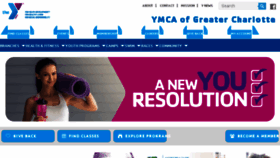What Ymcacharlotte.org website looked like in 2018 (6 years ago)