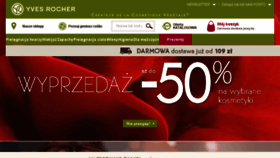 What Yves-rocher.pl website looked like in 2018 (6 years ago)
