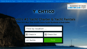 What Yachtico.com website looked like in 2018 (6 years ago)