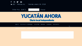 What Yucatanahora.mx website looked like in 2018 (6 years ago)