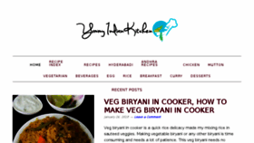 What Yummyindiankitchen.com website looked like in 2018 (6 years ago)