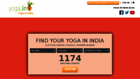 What Yoga.in website looked like in 2018 (6 years ago)