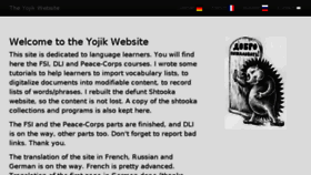 What Yojik.eu website looked like in 2018 (6 years ago)