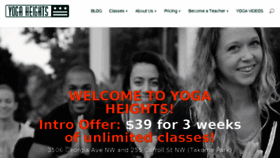 What Yogaheightsdc.com website looked like in 2018 (6 years ago)