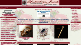 What Yesterdaysjewels.com website looked like in 2018 (6 years ago)