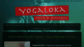 What Yogaloka.de website looked like in 2018 (6 years ago)