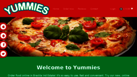What Yummiespizzaonline.com website looked like in 2018 (6 years ago)