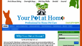 What Yourpetathome.com website looked like in 2018 (6 years ago)