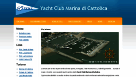 What Yachtclubmarinadicattolica.com website looked like in 2018 (6 years ago)
