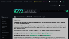 What Yggtorrent.com website looked like in 2018 (6 years ago)