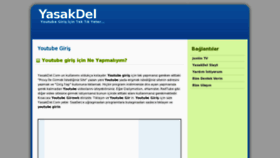 What Yasakdel.com website looked like in 2011 (12 years ago)
