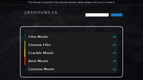 What Yesmovies.cx website looked like in 2018 (6 years ago)