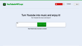 What Youtubeinmp3.xyz website looked like in 2018 (6 years ago)