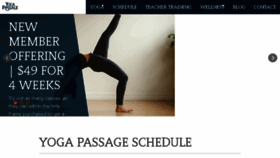 What Yogapassage.ca website looked like in 2018 (6 years ago)