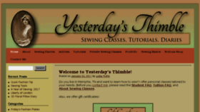 What Yesterdaysthimble.com website looked like in 2018 (6 years ago)