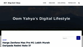 What Yahyakurniawan.net website looked like in 2018 (6 years ago)