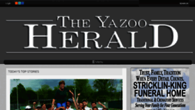 What Yazooherald.net website looked like in 2018 (6 years ago)