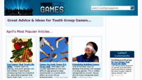 What Youthgroupgames.co.uk website looked like in 2018 (6 years ago)