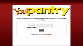 What Yourpantry.net website looked like in 2018 (6 years ago)