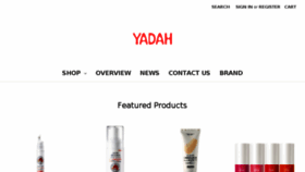 What Yadahcosmetics.com website looked like in 2018 (6 years ago)