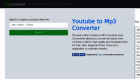 What Y2converter.com website looked like in 2018 (5 years ago)
