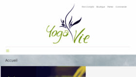 What Yogavie.ca website looked like in 2018 (6 years ago)