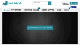 What Yesbebe.co.uk website looked like in 2018 (6 years ago)