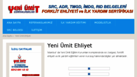 What Yeniumitehliyet.com website looked like in 2018 (5 years ago)