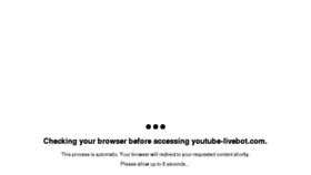 What Youtube-livebot.com website looked like in 2018 (5 years ago)