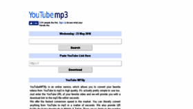 What Youtubemp3fy.com website looked like in 2018 (5 years ago)