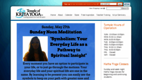 What Yogakriya.org website looked like in 2018 (5 years ago)