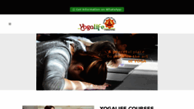What Yogalife.co.in website looked like in 2018 (5 years ago)