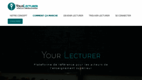 What Yourlecturer.com website looked like in 2018 (5 years ago)