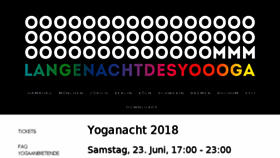 What Yoganacht.de website looked like in 2018 (5 years ago)