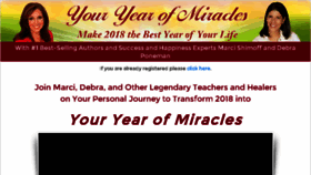 What Youryearofmiracles.com website looked like in 2018 (5 years ago)