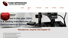 What Yugmaimpressions.com website looked like in 2018 (5 years ago)