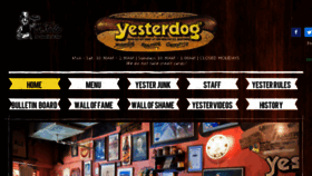 What Yesterdog.com website looked like in 2018 (5 years ago)