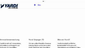 What Yardi.de website looked like in 2018 (5 years ago)