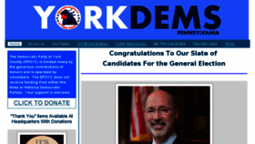 What Yorkdems.org website looked like in 2018 (5 years ago)