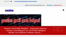 What Yazilimyerlimalibelgesi.com website looked like in 2018 (5 years ago)
