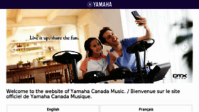 What Yamaha.ca website looked like in 2018 (5 years ago)