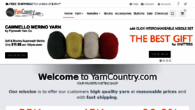 What Yarncountry.com website looked like in 2018 (5 years ago)