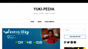 What Yuki-pedia.com website looked like in 2018 (7 years ago)