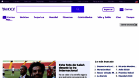 What Yahoo.com.co website looked like in 2018 (5 years ago)