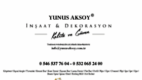 What Yunusaksoy.com.tr website looked like in 2018 (5 years ago)