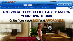 What Yogasync.tv website looked like in 2018 (5 years ago)