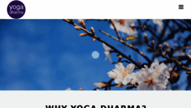 What Yogadharma.co.uk website looked like in 2018 (5 years ago)