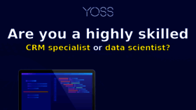 What Yoss.com website looked like in 2018 (5 years ago)