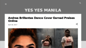 What Yesyesmanila.com website looked like in 2018 (5 years ago)