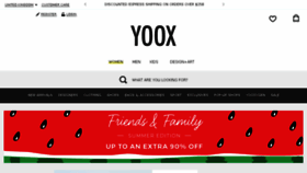 What Yoox.co.uk website looked like in 2018 (5 years ago)